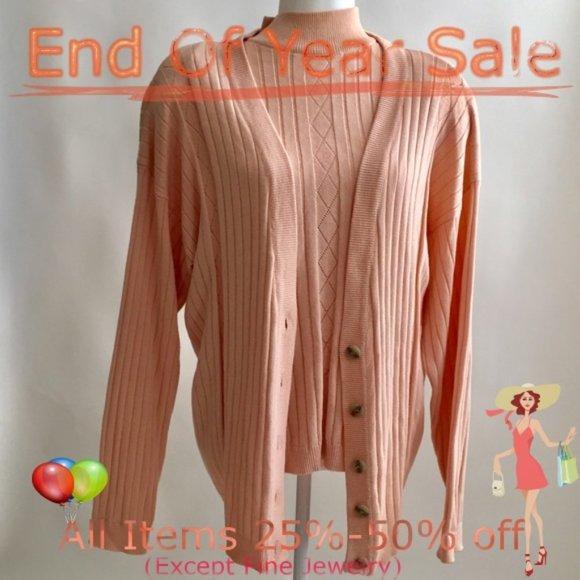 Talbots Sweaters - Talbots Cardigan & Top Size L